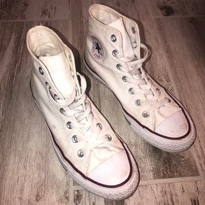 White converse high tops